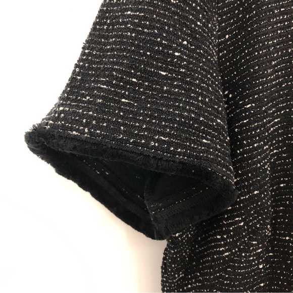 NWT Loft Plus 16 tweed fit and flare dress black white size zipper 0941 - Picture 4 of 14